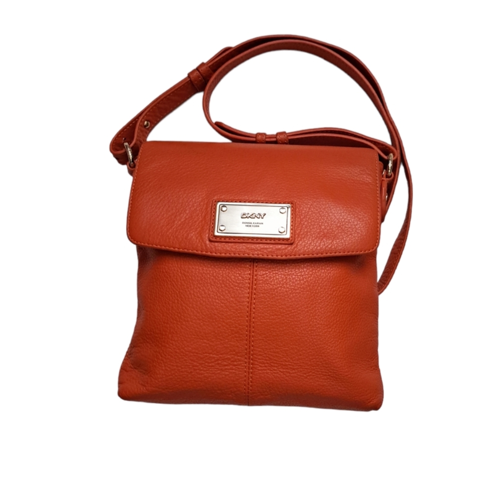 DKNY Orange Crossbody Handbag.